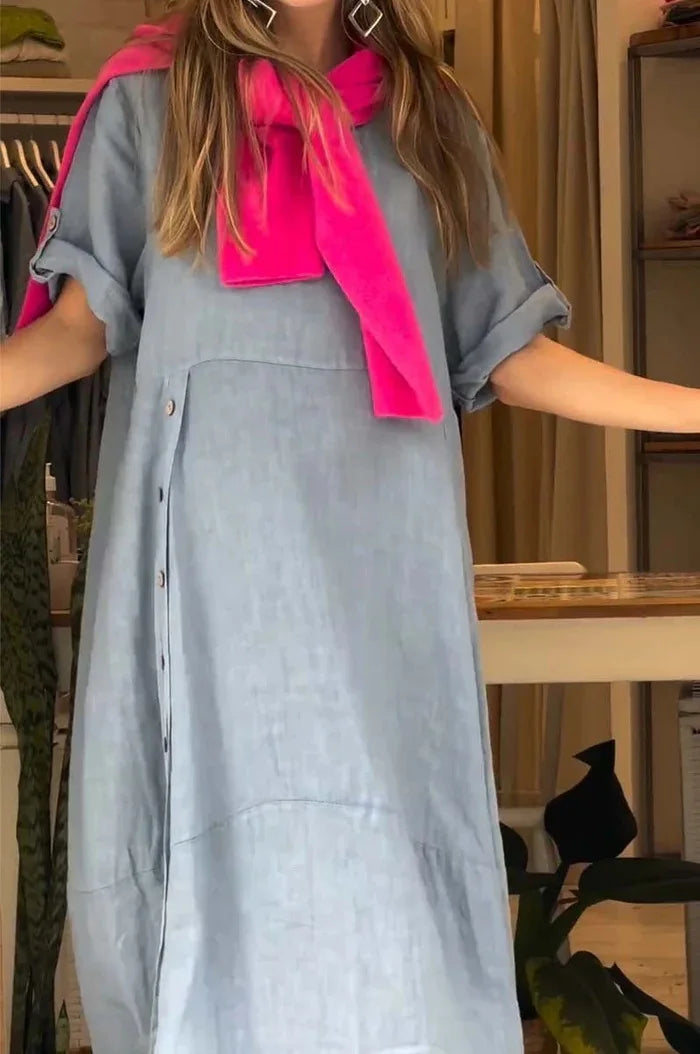 SÉLENA - ELEGANT DRESS WITH BUTTONS