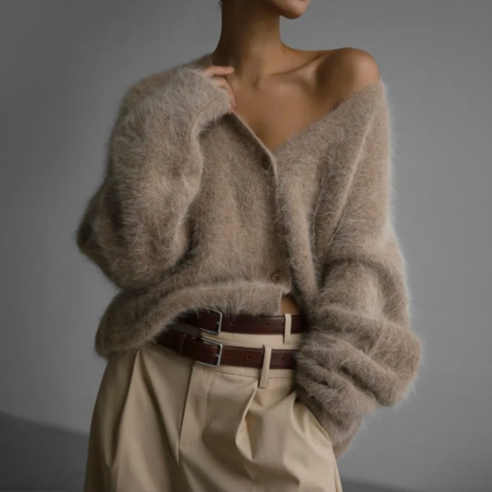 Luna-soft cardigan in a cashmere look