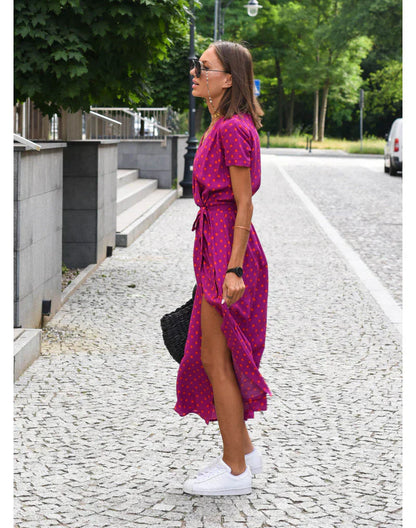 EVA - STYLISH V-NECK DRESS