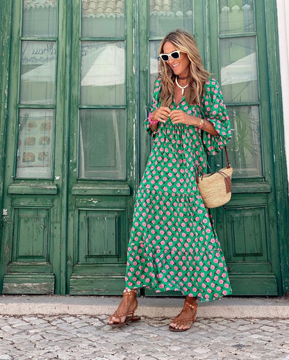 BELLONA - LONG BOHO DRESS