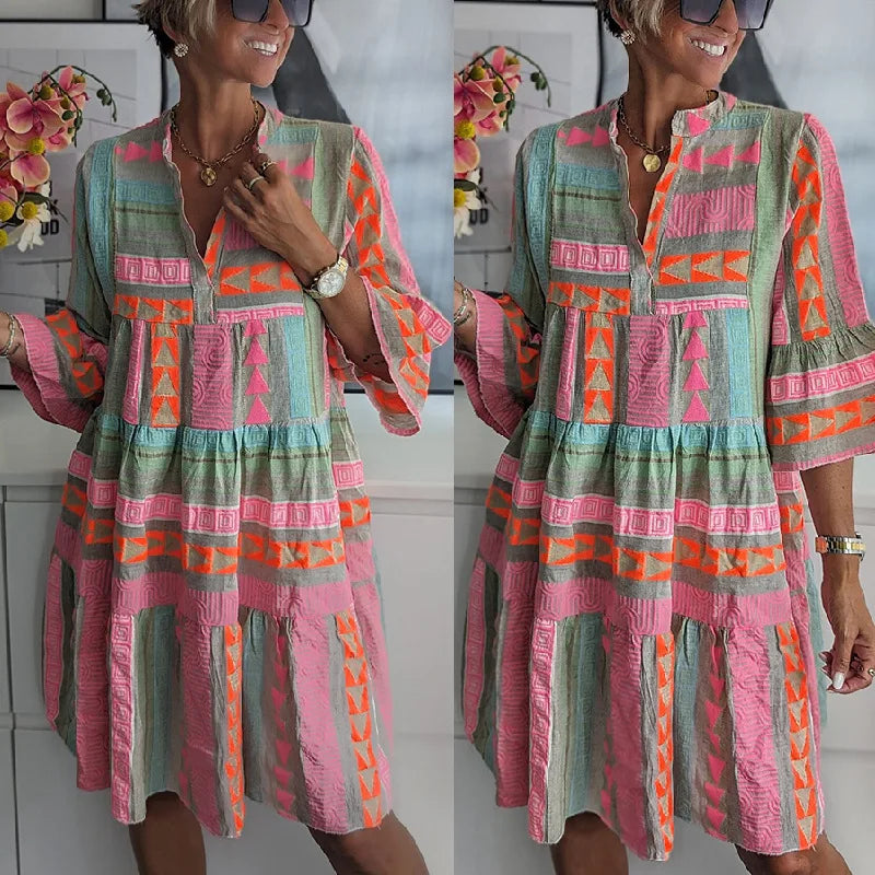 Kiki – effortless spring elegance midi dress ( Almost sold out )