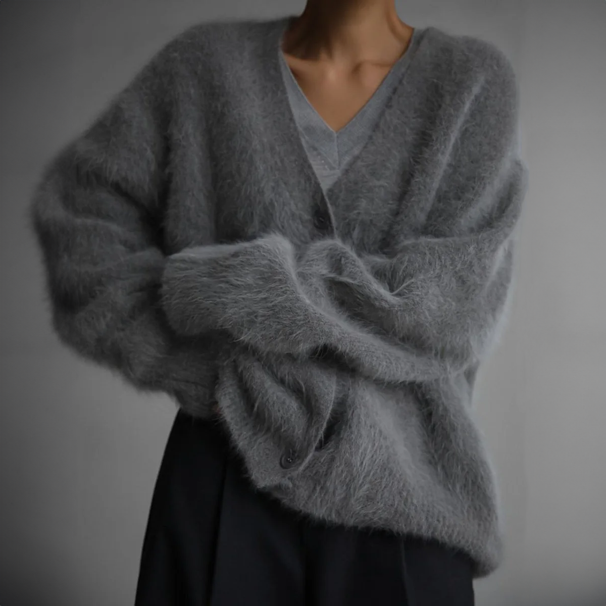 Luna-soft cardigan in a cashmere look