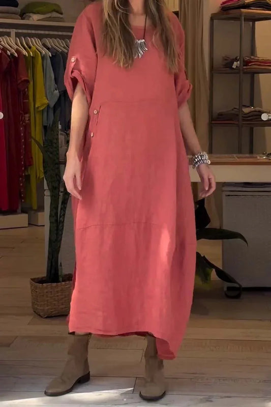 SÉLENA - ELEGANT DRESS WITH BUTTONS