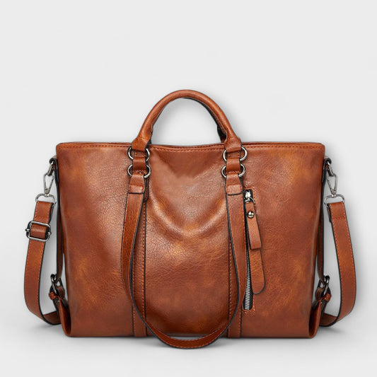 LARGE LEATHER BAG - TIMELESS STYLE & FUNCTIONALITY