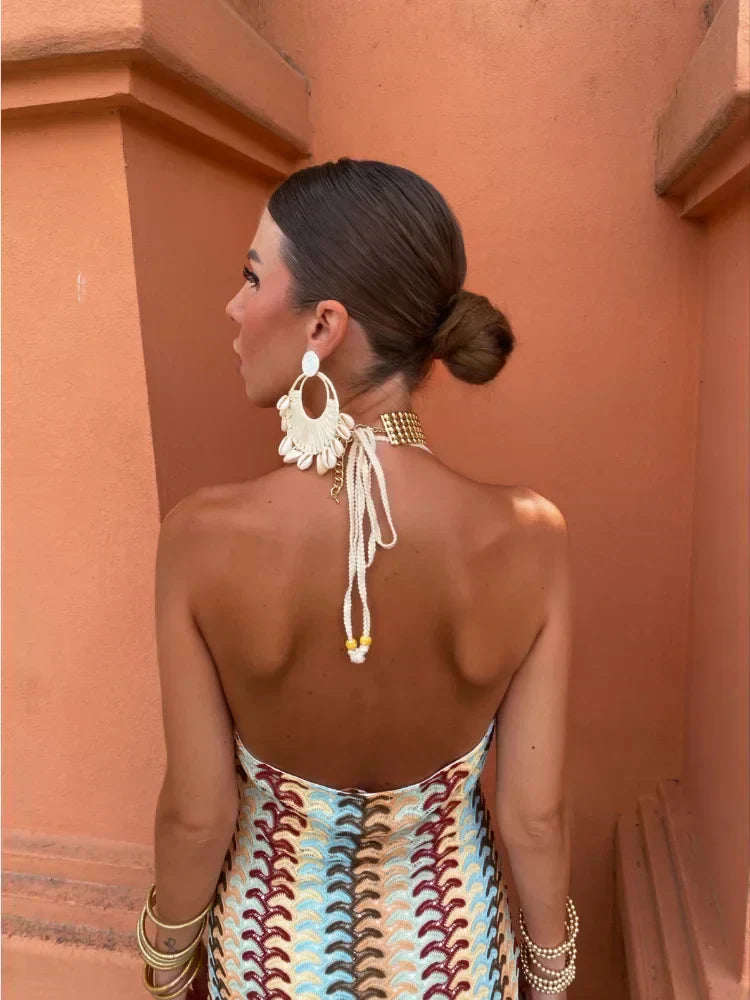 Roxanne – halter grace with an alluring open back
