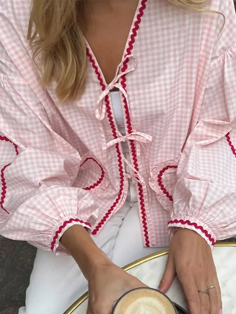Mila – blush romance blouse