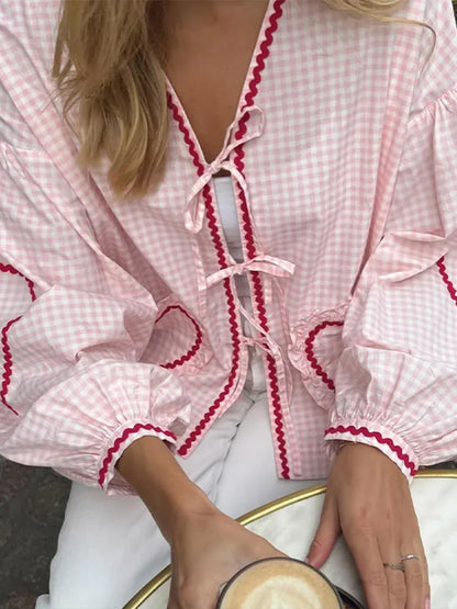 Mila – blush romance blouse