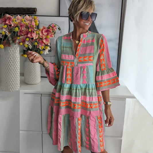 Kiki – effortless spring elegance midi dress ( Almost sold out )