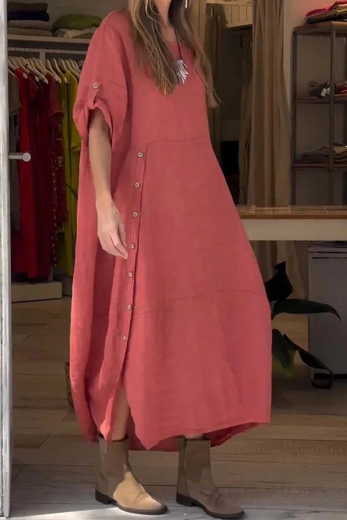 SÉLENA - ELEGANT DRESS WITH BUTTONS