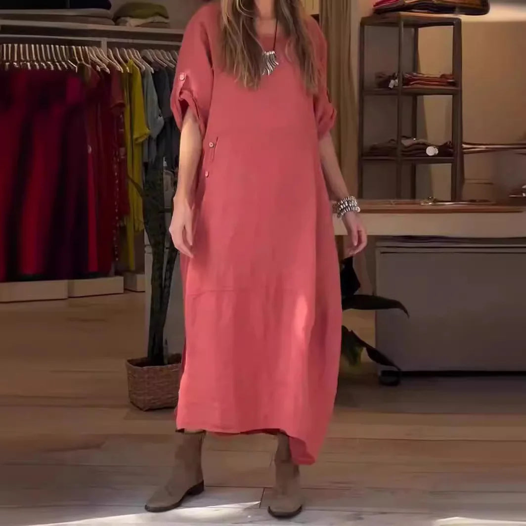 SÉLENA - ELEGANT DRESS WITH BUTTONS