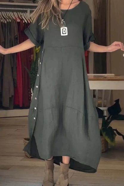 SÉLENA - ELEGANT DRESS WITH BUTTONS