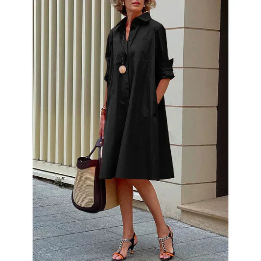 Pastora – timeless drape silhouette dress