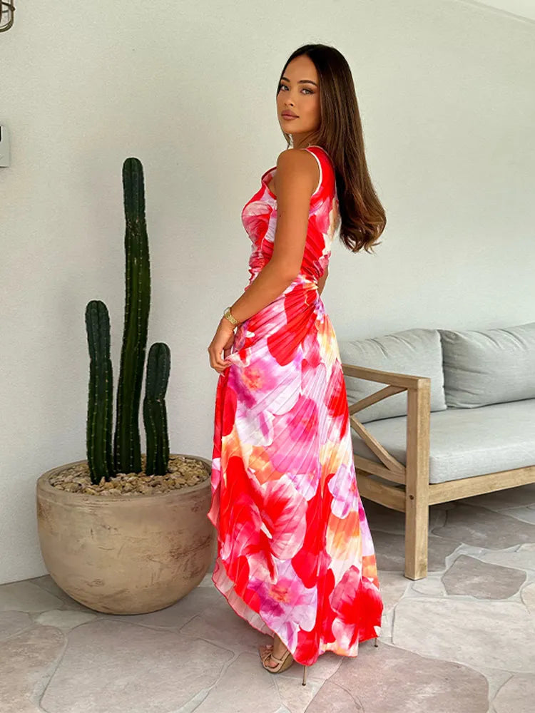 Katie – sunlit pleats summer dress