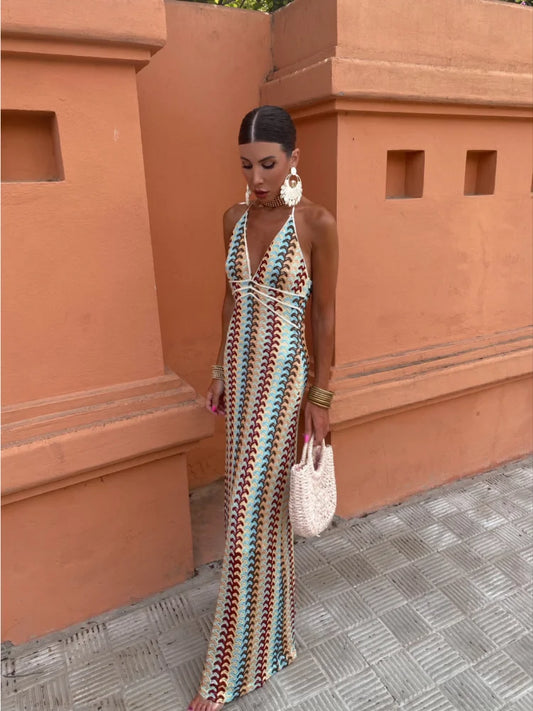 Roxanne – halter grace with an alluring open back