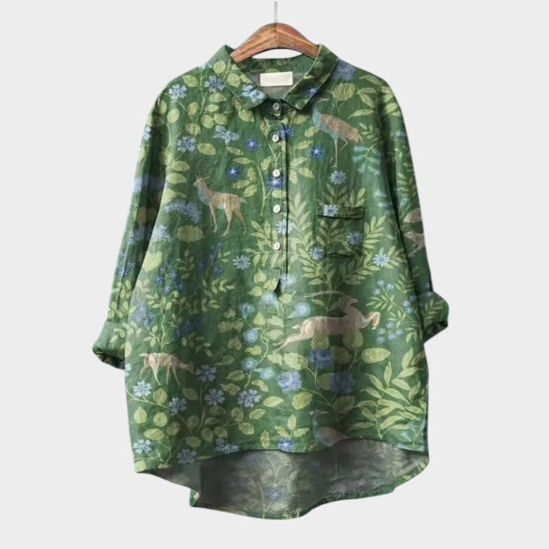 Luciana – playful elegance oversized blouse