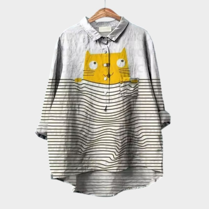 Viviana – watercolor charm oversized blouse