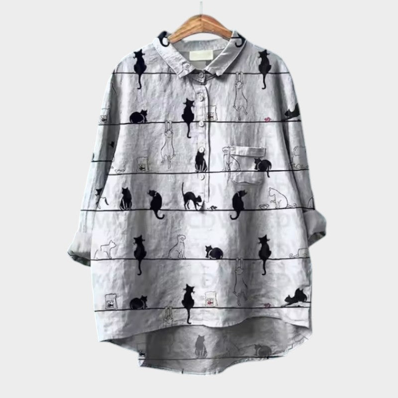 Viviana – watercolor charm oversized blouse