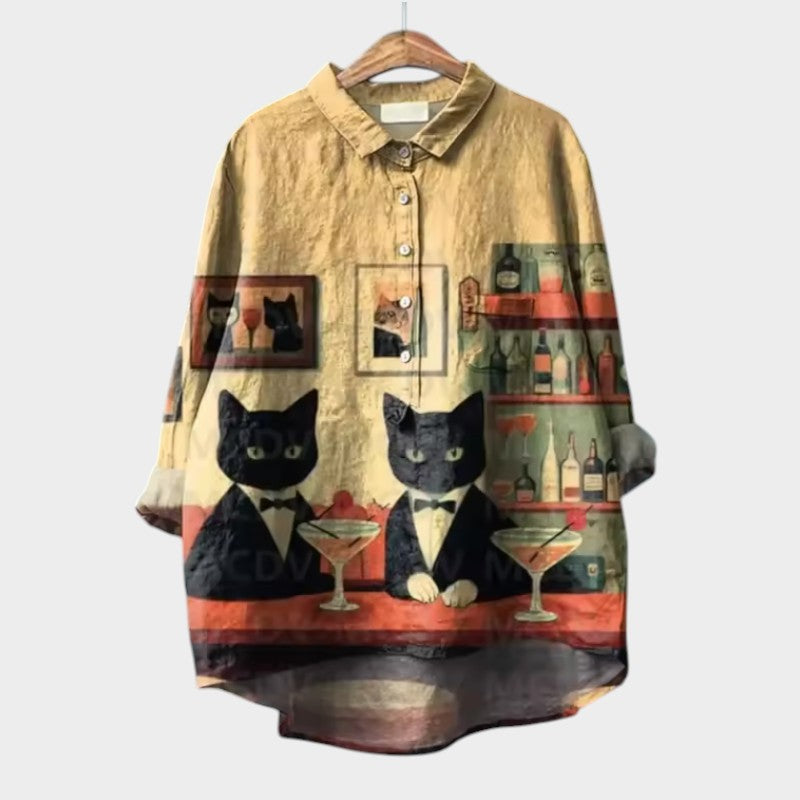 Viviana – watercolor charm oversized blouse