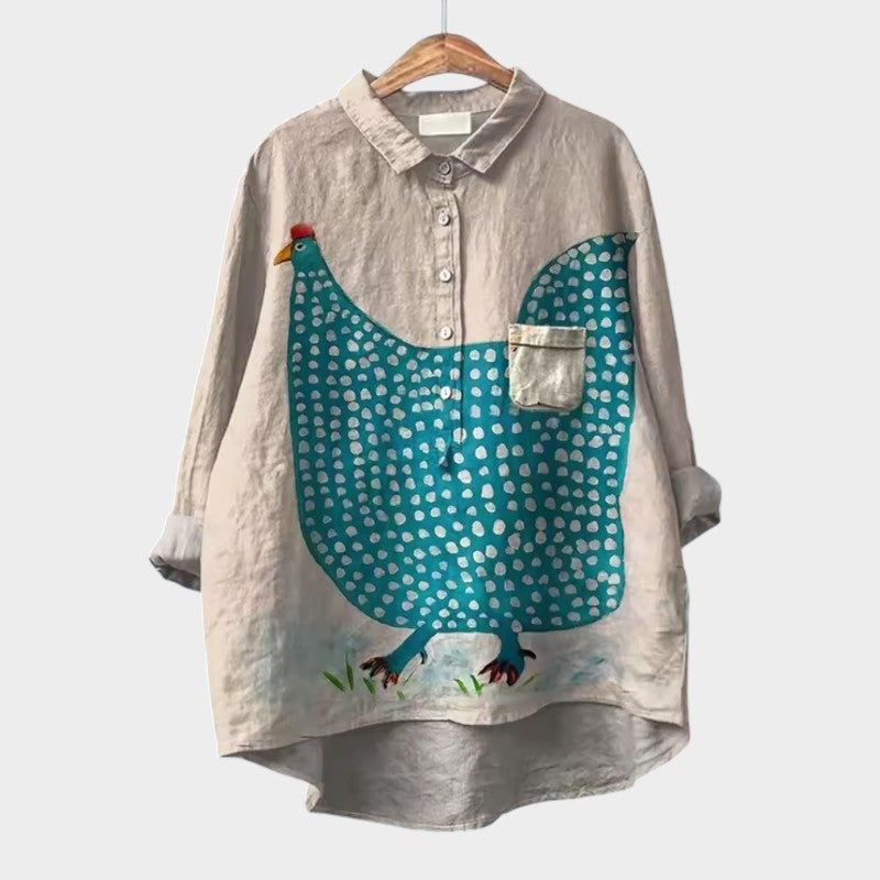 Elisabetta – effortless elegance floral blouse