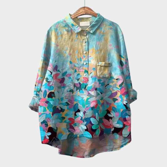 Elisabetta – effortless elegance floral blouse