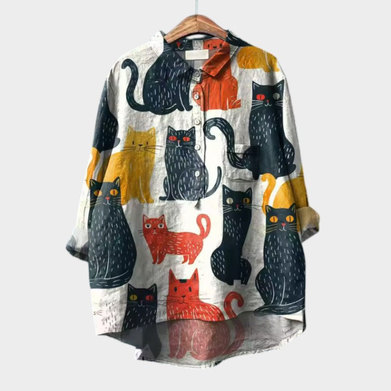 Liliana – playful charm oversized blouse