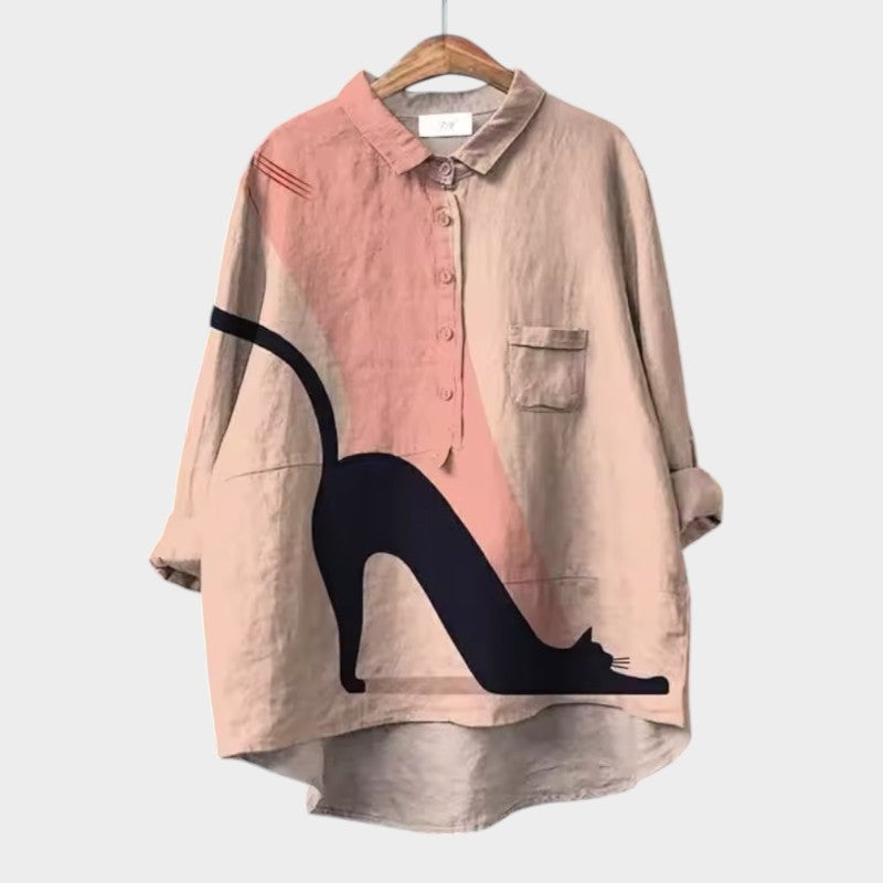 Liliana – playful charm oversized blouse