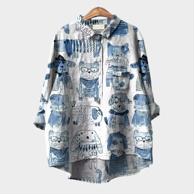 Marianella – whimsical charm oversized blouse