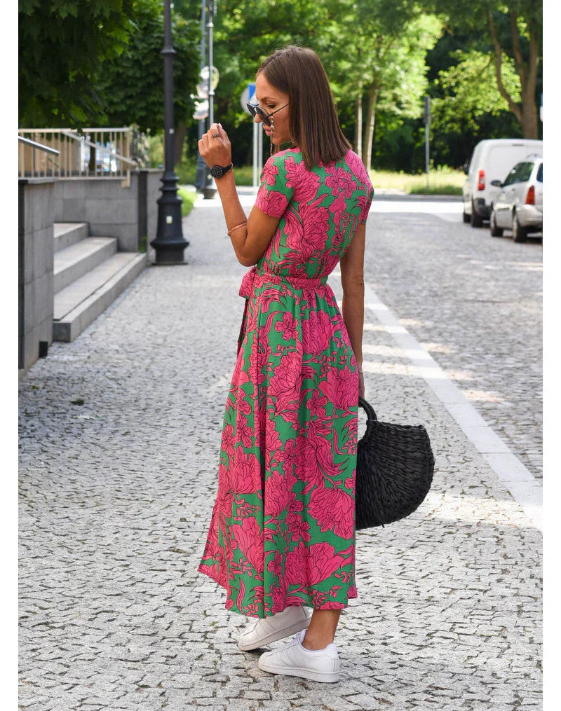 EVA - STYLISH V-NECK DRESS