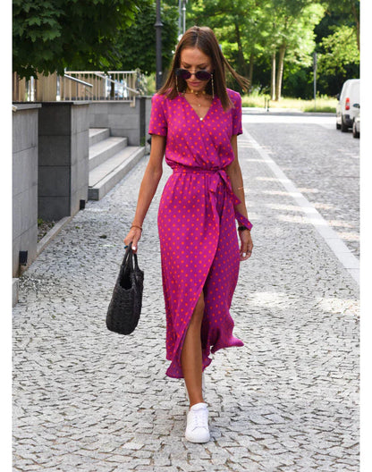 EVA - STYLISH V-NECK DRESS