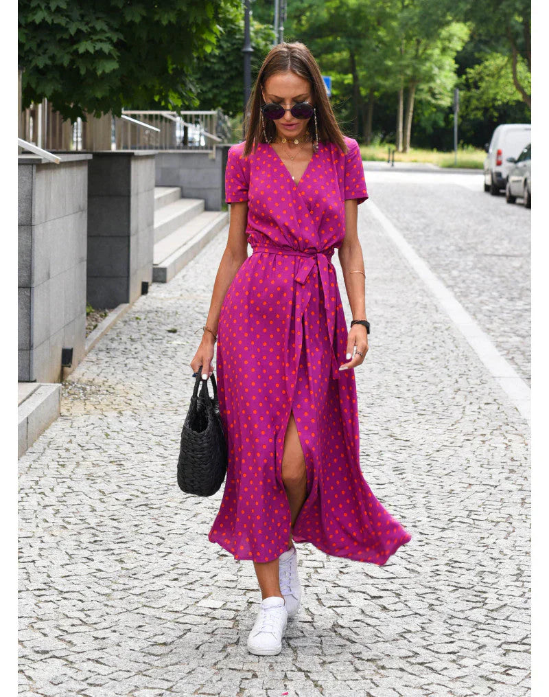 EVA - STYLISH V-NECK DRESS