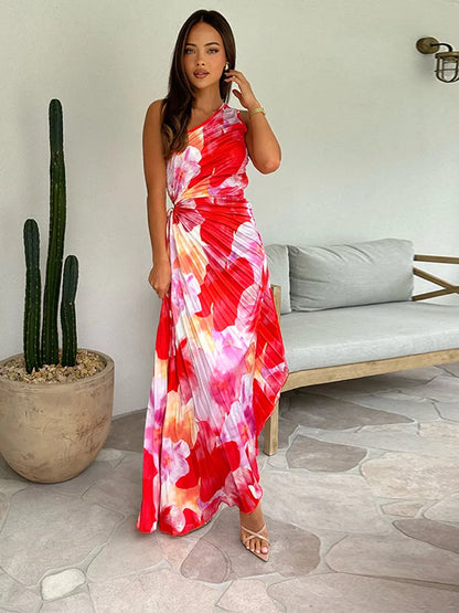 Katie – sunlit pleats summer dress