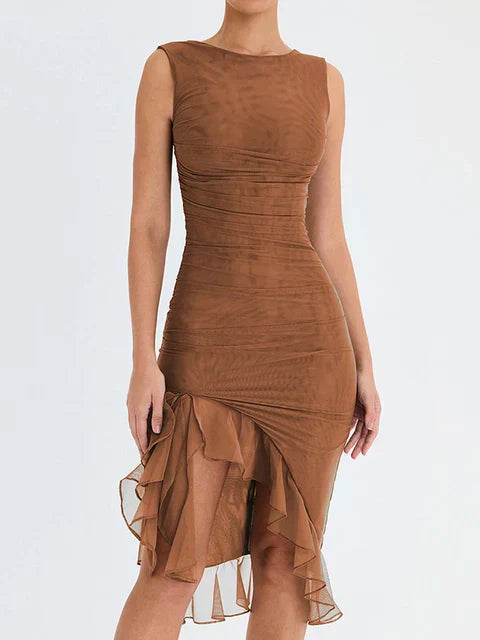 Rosea – effortless grace midi robe