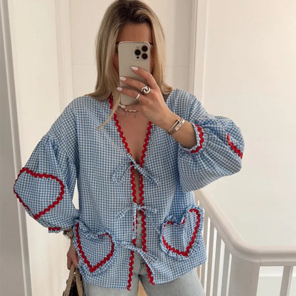 Mila – blush romance blouse