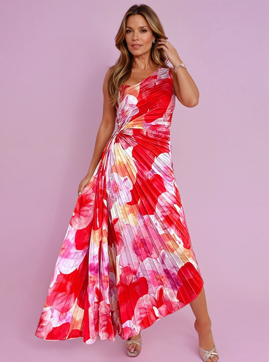 Katie – sunlit pleats summer dress