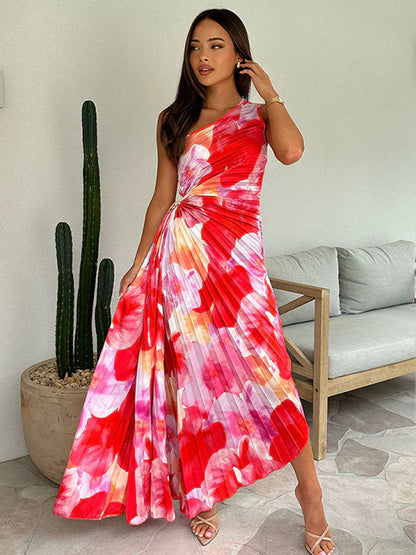 Katie – sunlit pleats summer dress
