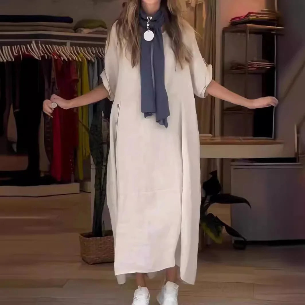 SÉLENA - ELEGANT DRESS WITH BUTTONS