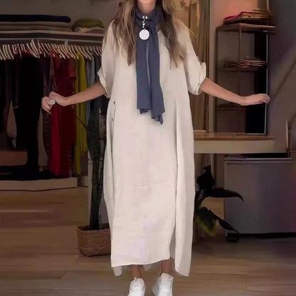 SÉLENA - ELEGANT DRESS WITH BUTTONS
