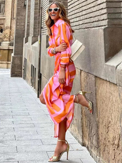 Clarissa - effortless charm in soft stripes