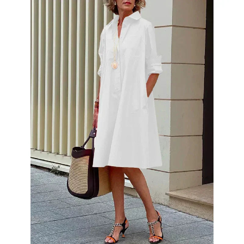 Pastora – timeless drape silhouette dress