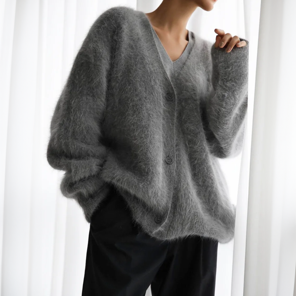 Luna-soft cardigan in a cashmere look