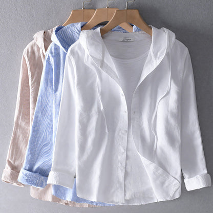 LUCILLE - BREATHABLE LINEN SHIRT