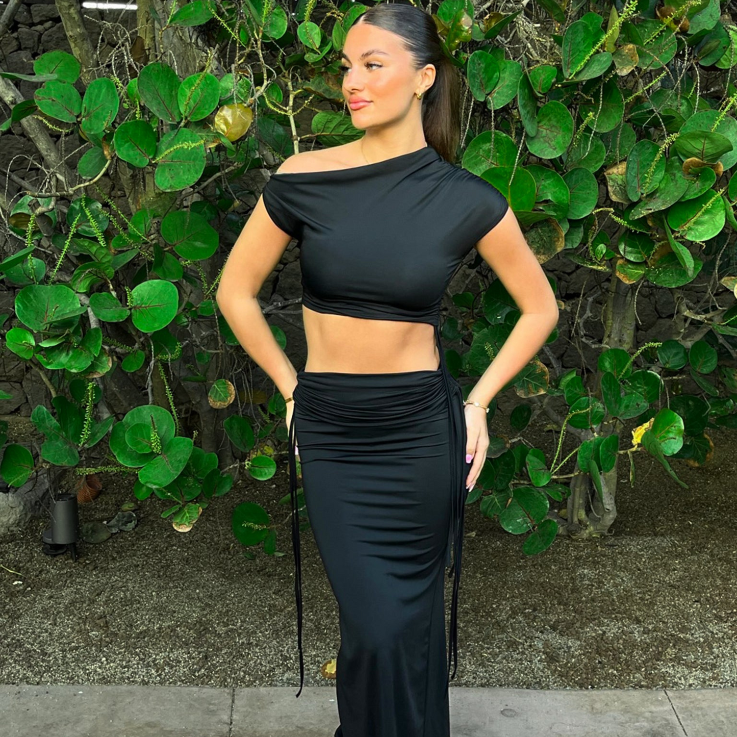 Satinéa – satin-look charm twinset