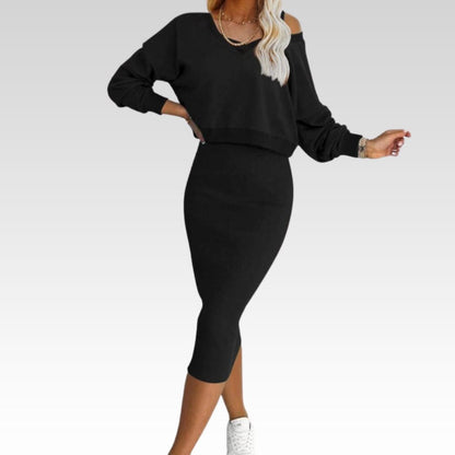 LUCILE- TWO-PIECE SET WITH LONG SLEEVES