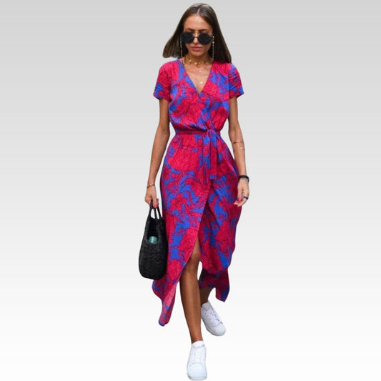 EVA - STYLISH V-NECK DRESS
