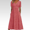 HAINAH - V-NECK FLATTERING DRESS
