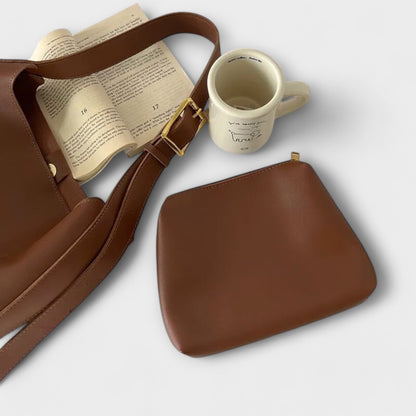 ELEGANT LEATHER -SHOULDER BAG