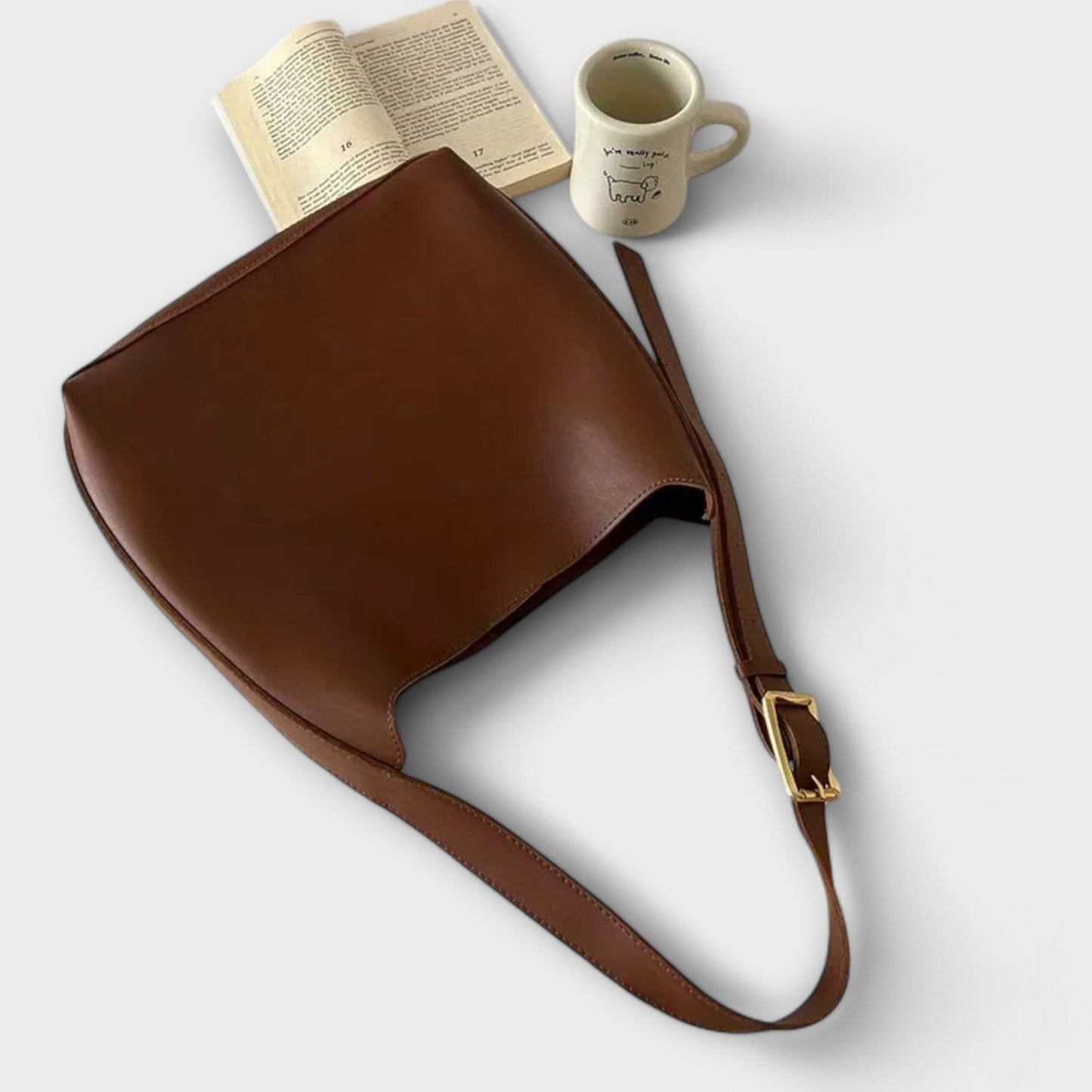 ELEGANT LEATHER -SHOULDER BAG