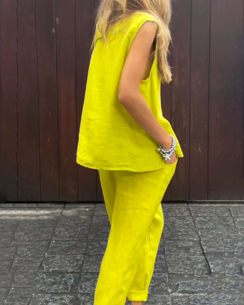 ZENNETH - EFFORTLESSLY STYLISH CASUAL TWO-PIECE ENSEMBLE