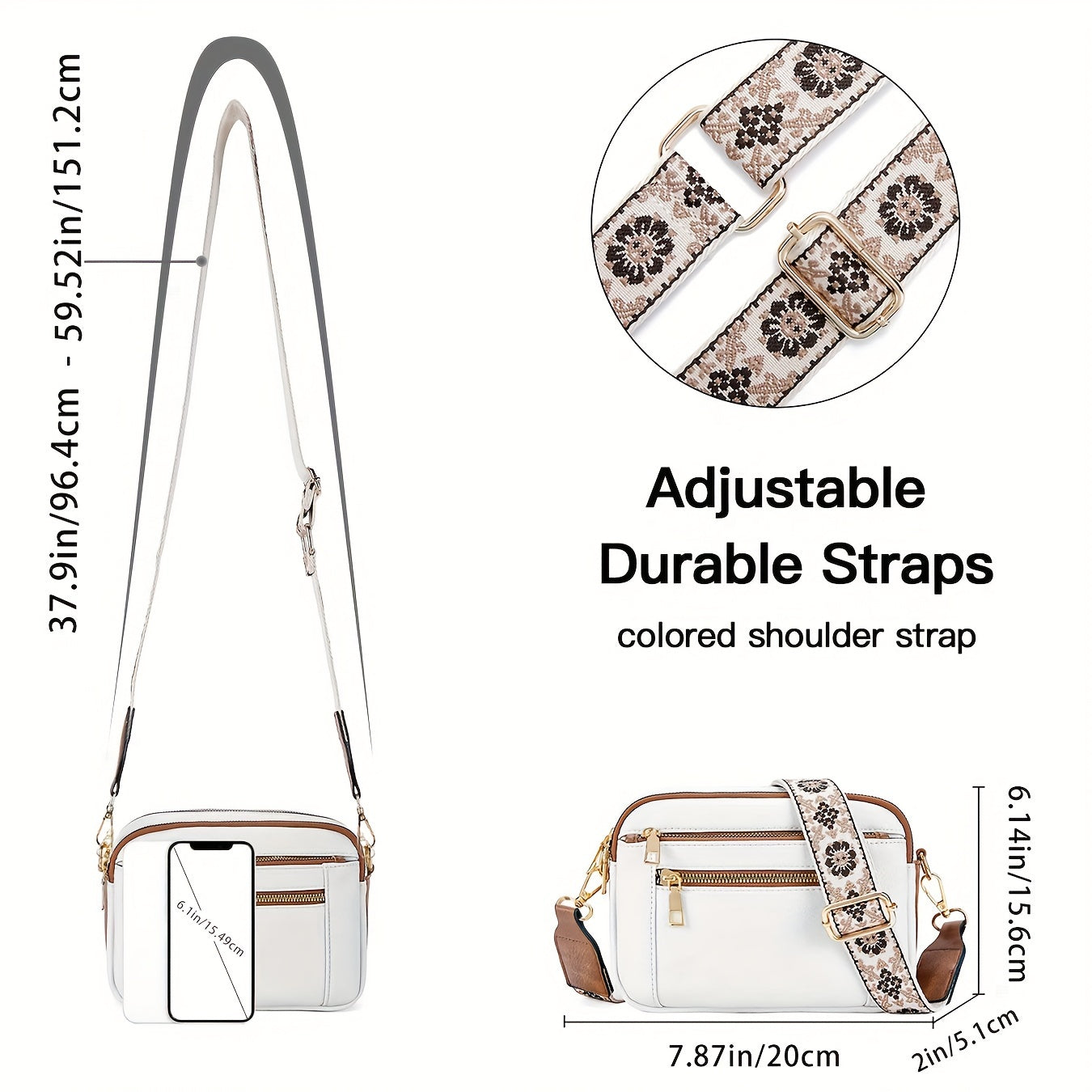 VEGAN -LEATHER CROSSBODY BAG