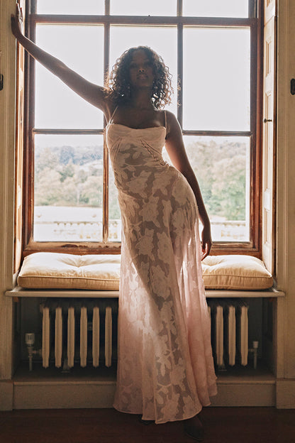 PAULETTE - LONG CORSET DRESS